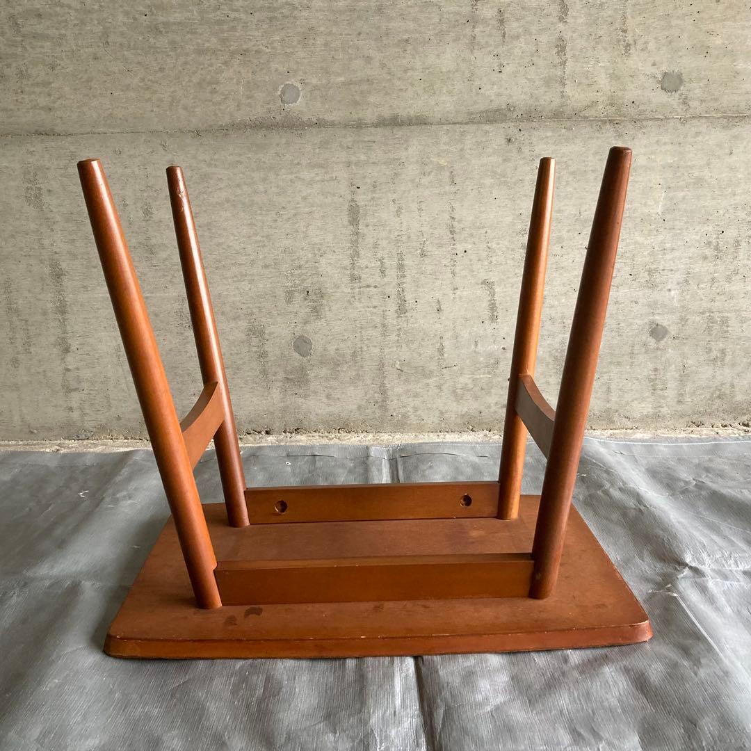 テーブル 机 サイドテーブル 置物台 飾り台 花台 木製 木目調 昭和レトロ