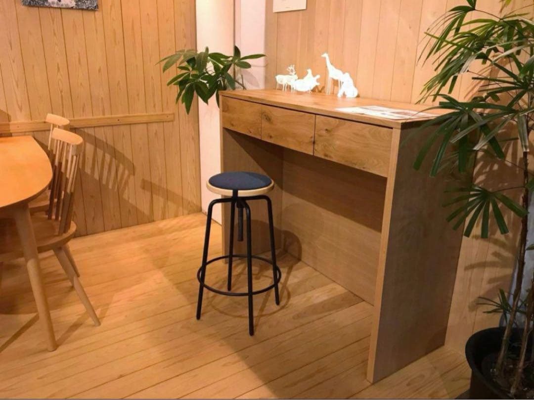 【ニッポネアブランド】北欧風カウンターテーブル/ホワイトオーク/新生活、模様替え