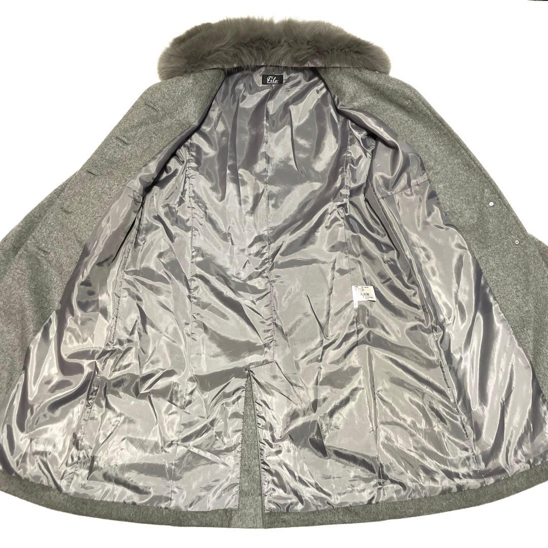 ✨極美品✨三京商会 Filomo カシミヤ100% グレー ロングコート2way