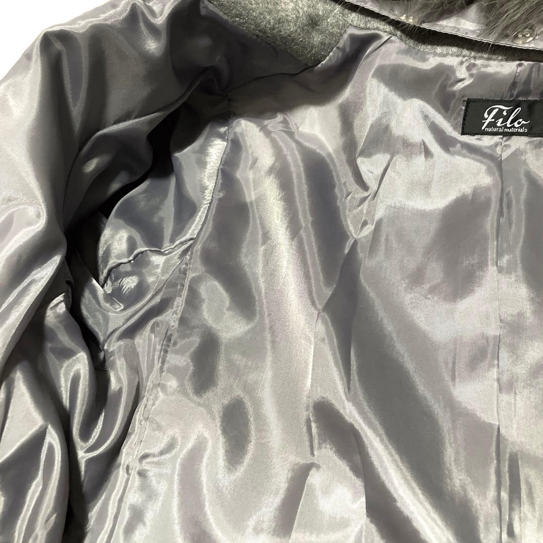 ✨極美品✨三京商会 Filomo カシミヤ100% グレー ロングコート2way