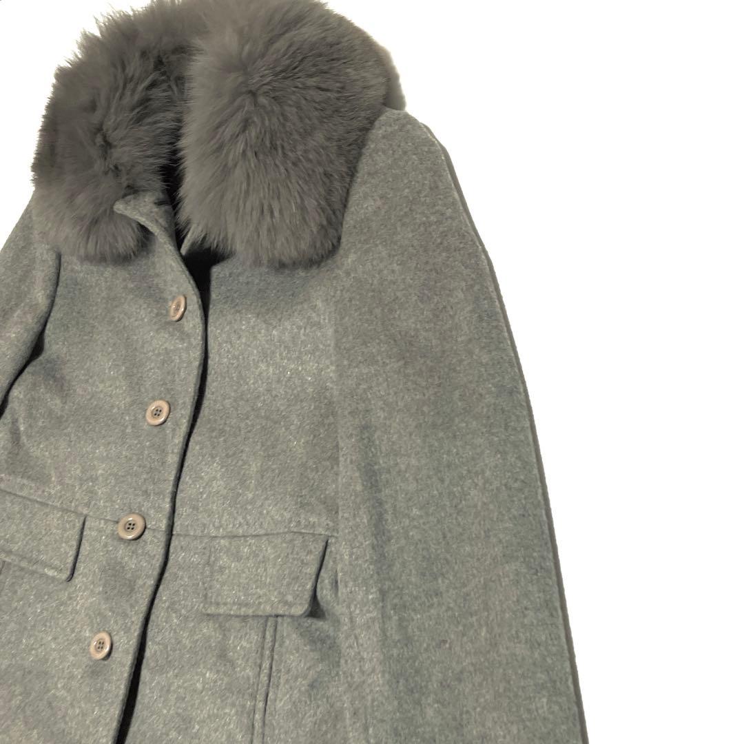 ✨極美品✨三京商会 Filomo カシミヤ100% グレー ロングコート2way