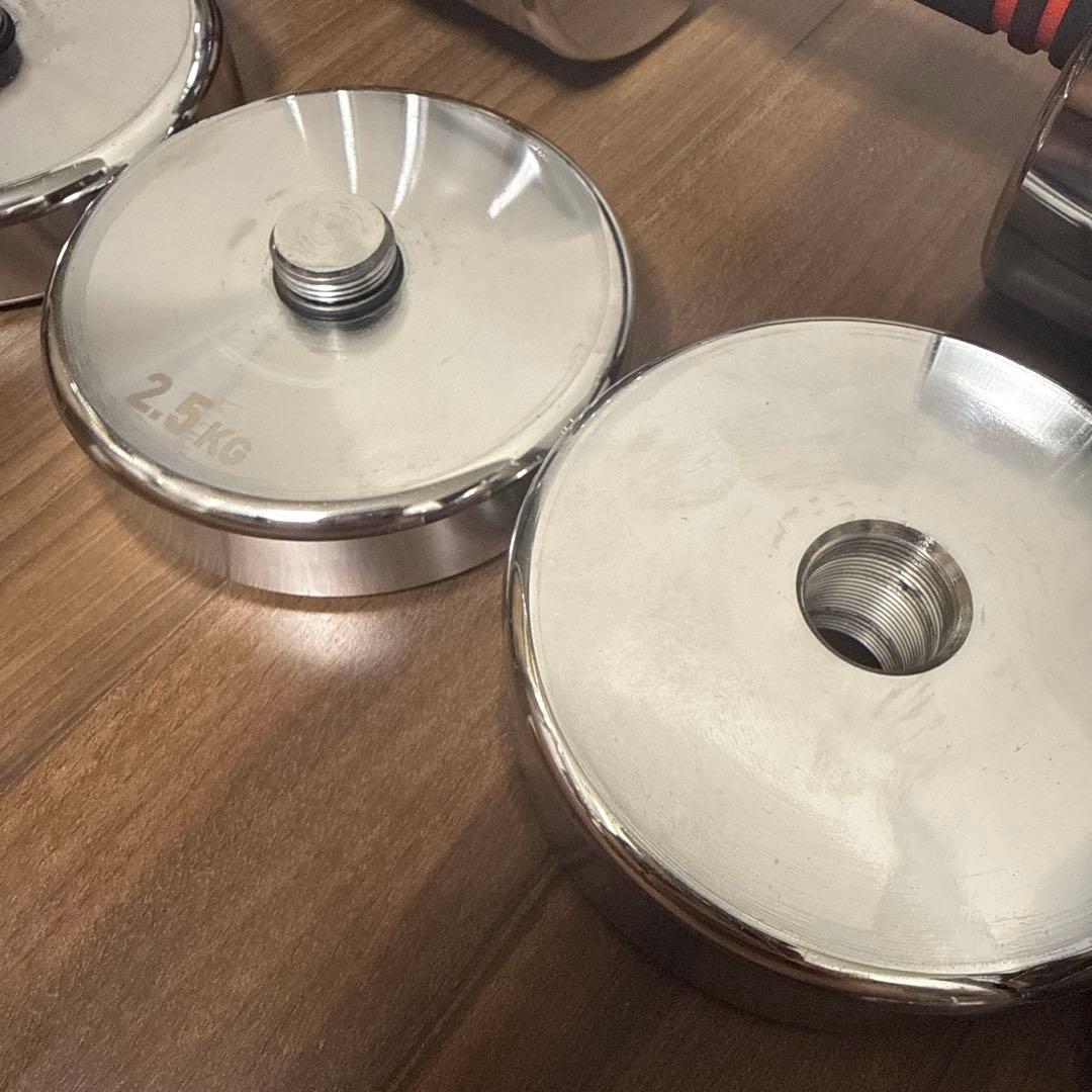 Northdeer ダンベル 可変式20kg 鏡面仕上げ クロムメッキ仕上げ ②