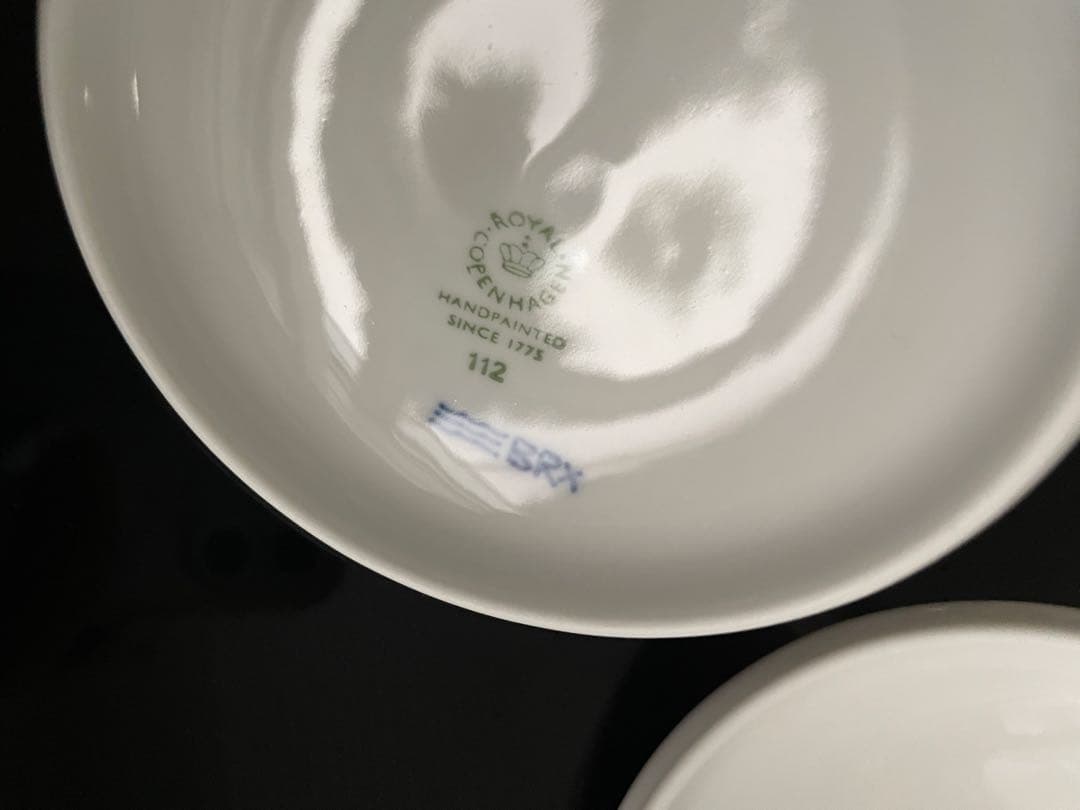 【新品】ロイヤルコペンハーゲン　ブルーパルメッテ 蓋つきカップ&ソーサー 2客