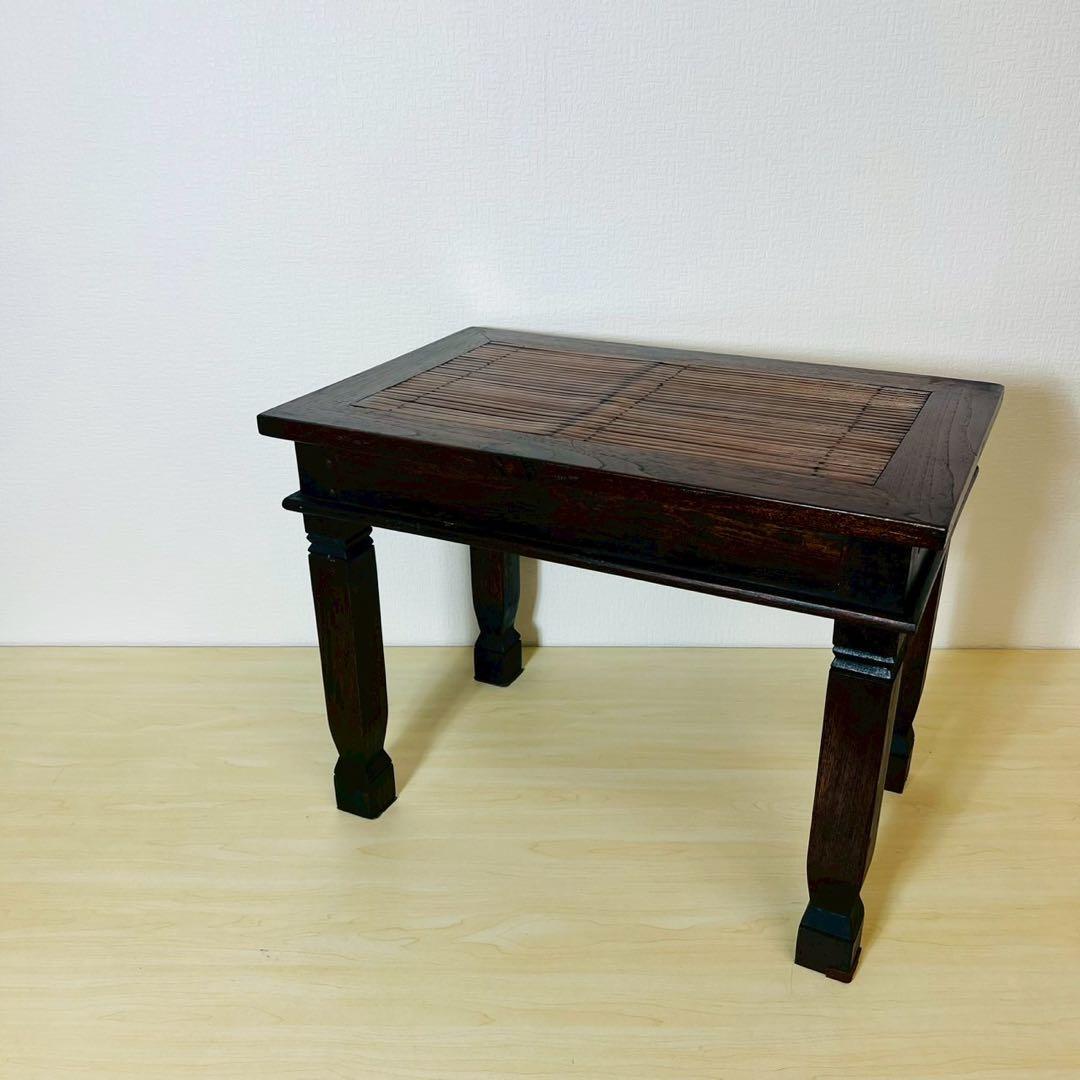 Bamboo サイドテーブル アジアン家具 ローテーブル レトロ アンティーク