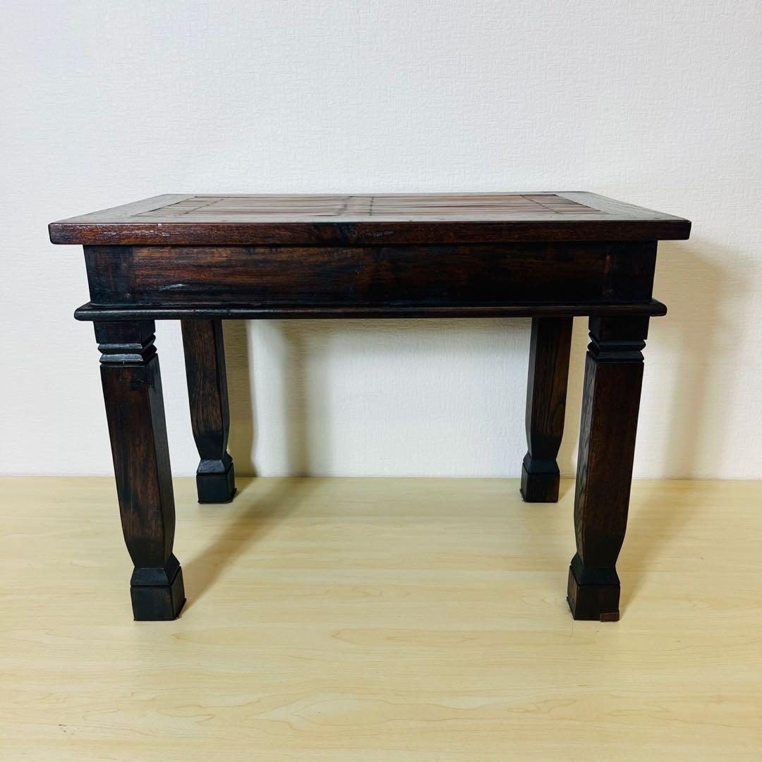 Bamboo サイドテーブル アジアン家具 ローテーブル レトロ アンティーク