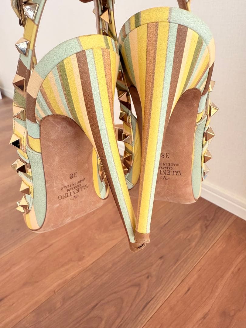 VALENTINO ストラップ付きハイヒール Hawaii購入 レアカラー