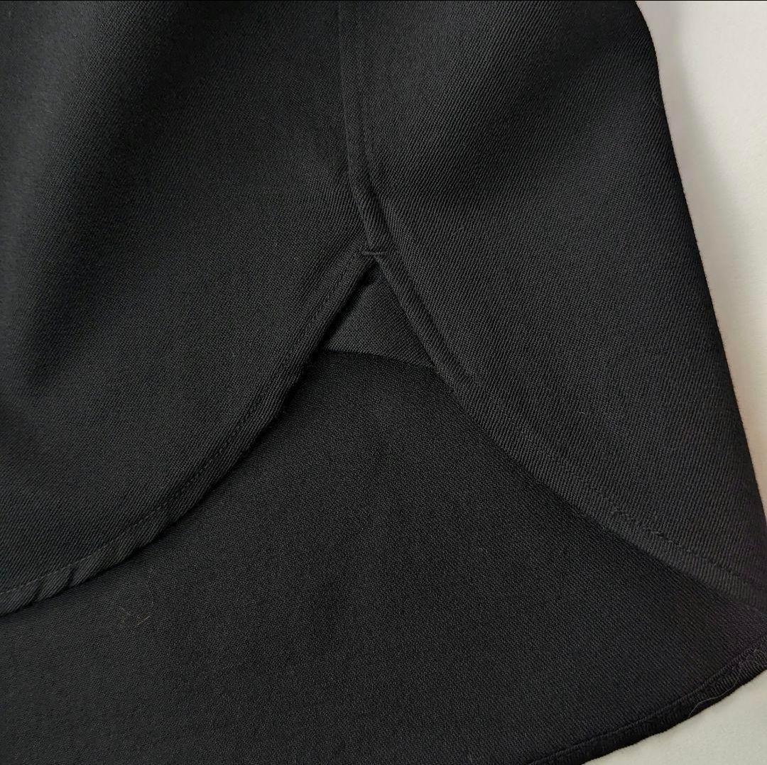 美品★メゾンスペシャル　ブラック　ウールシャツ　レギュラーカラー　オーバーサイズ