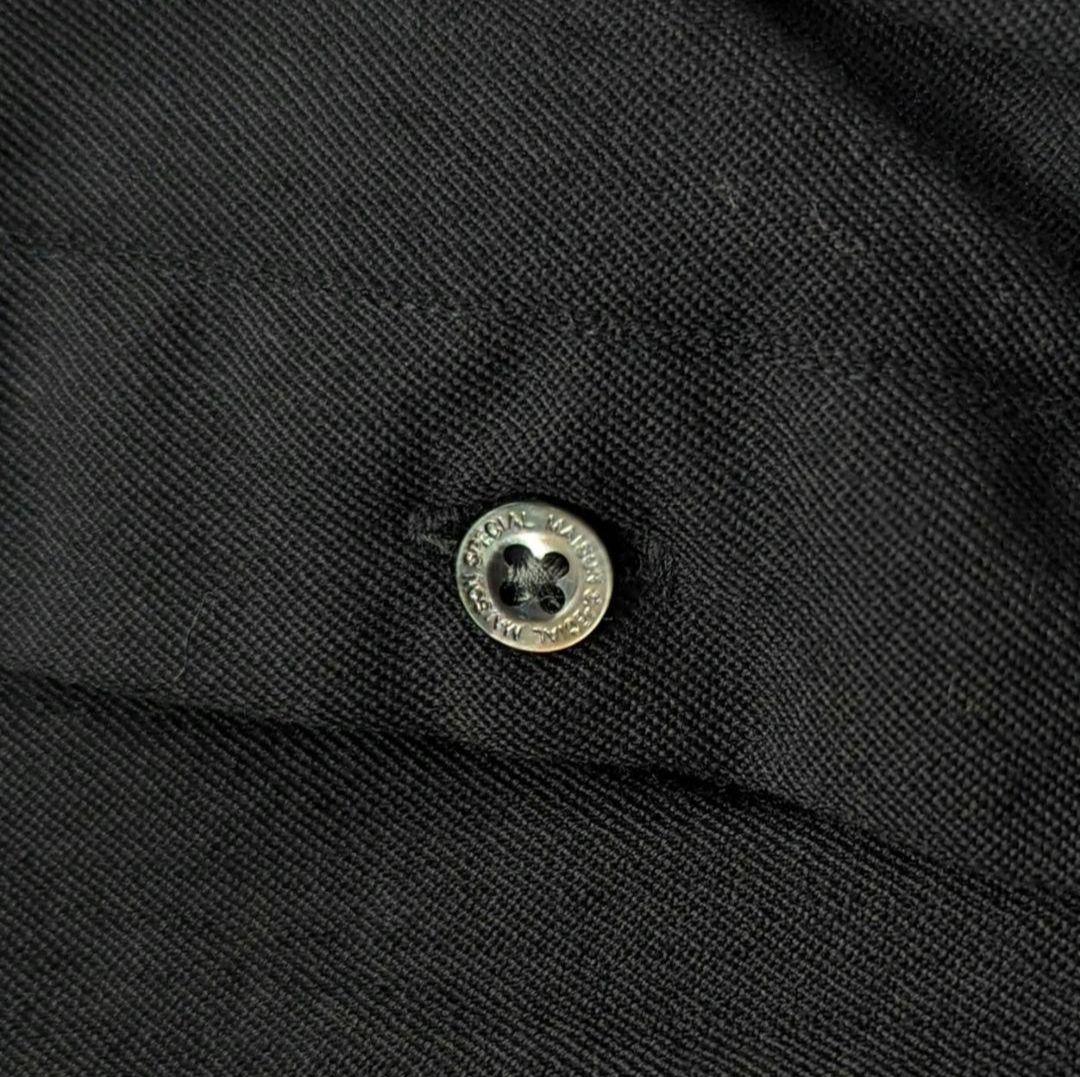 美品★メゾンスペシャル　ブラック　ウールシャツ　レギュラーカラー　オーバーサイズ