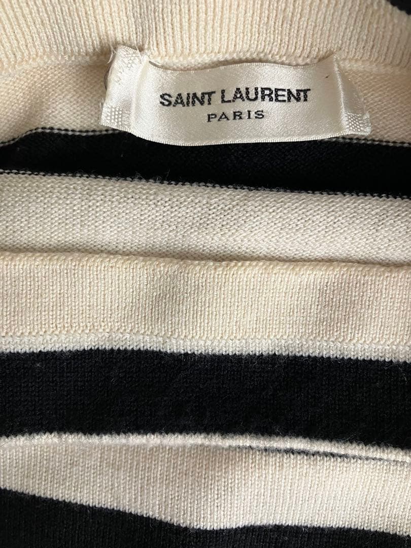 SAINT LAURENT ボーダー ニット セーター サンローランパリ M