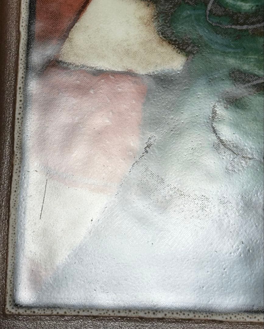 【希少品】ARABIA ヘルヤ\"Kotini, linnani\" 陶板画(特大)