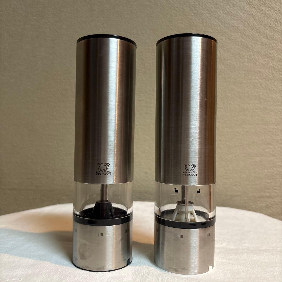 PEUGEOT プジョー　電動ペッパーミル/ソルトミル　2点セット　20cm