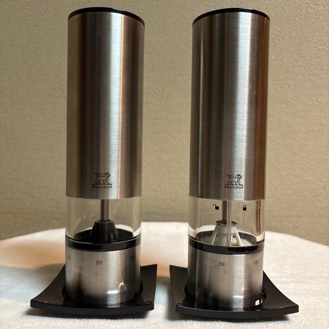 PEUGEOT プジョー　電動ペッパーミル/ソルトミル　2点セット　20cm