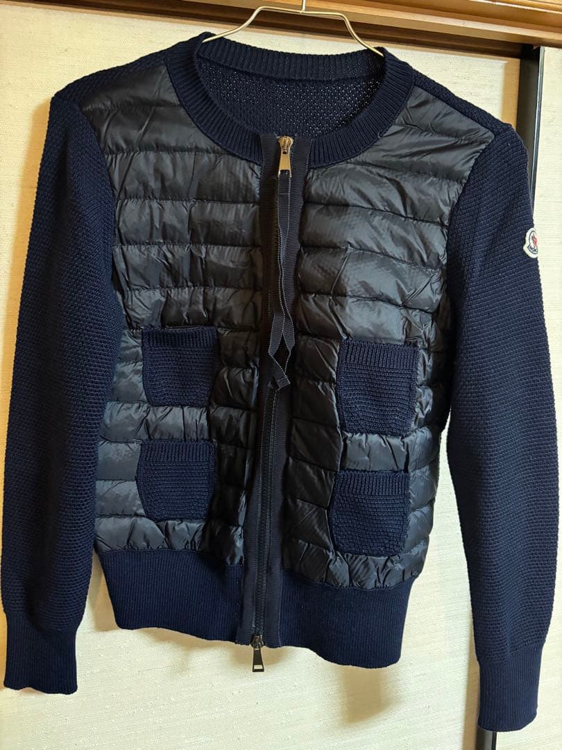 MONCLER ダウンニットジャケットカーディガン
