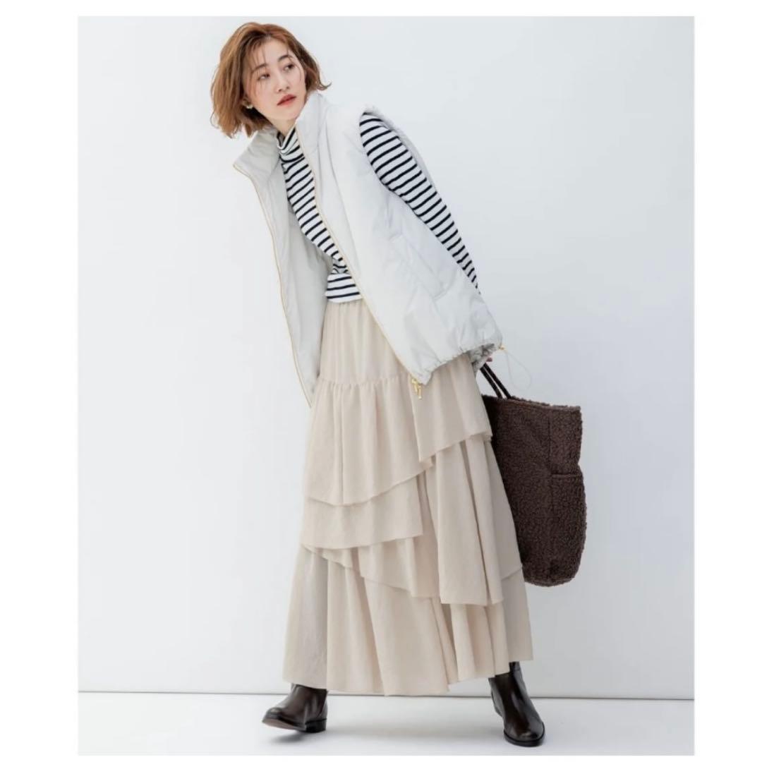 【新品未使用タグ付】 23区 【洗える】中綿 パティング ベスト 23AWモデル