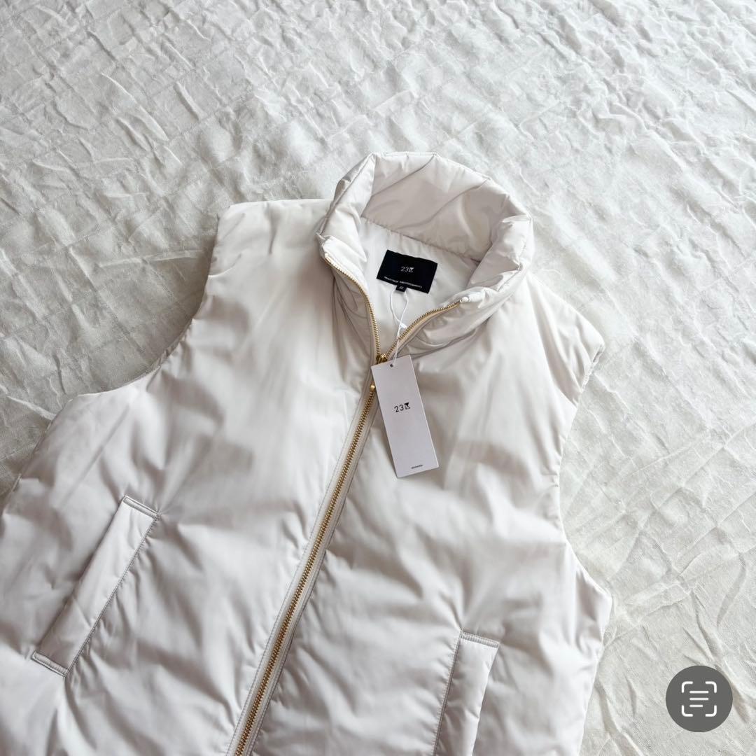 【新品未使用タグ付】 23区 【洗える】中綿 パティング ベスト 23AWモデル