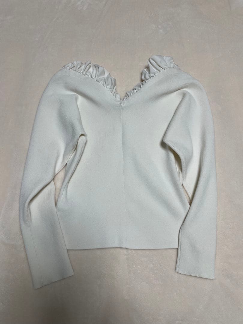 HANAE MORI× CELFORDコラボ ハートネックリブニットプルオーバー