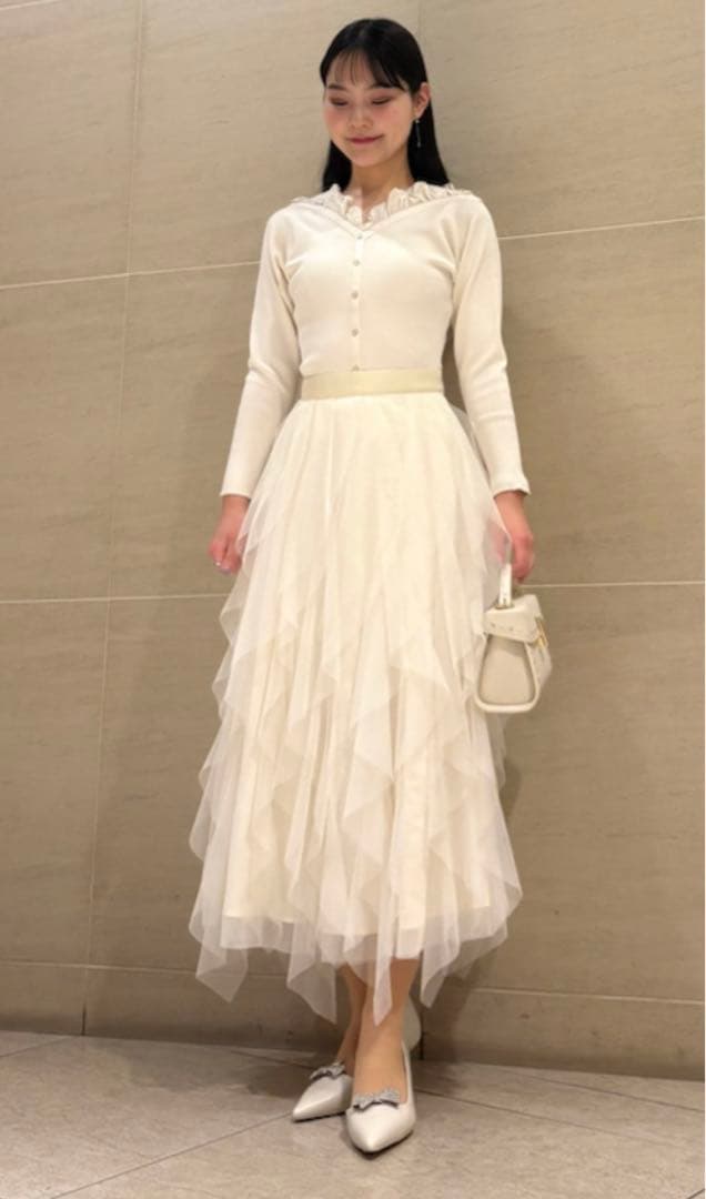 HANAE MORI× CELFORDコラボ ハートネックリブニットプルオーバー