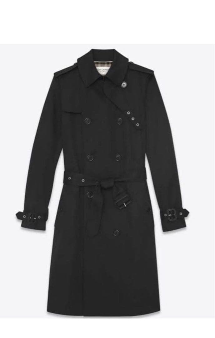 サンローラン　トレンチコート　ブラック　エディスリマン