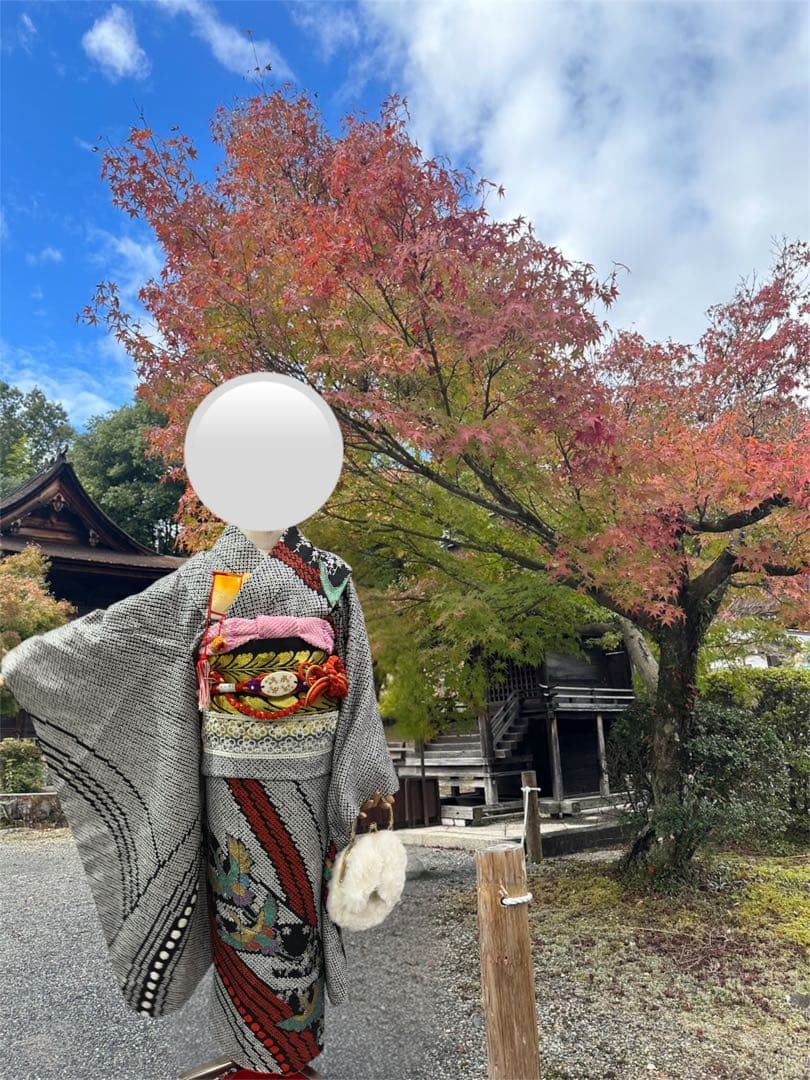 高級総絞り　正絹　七五三　着物　フルセット