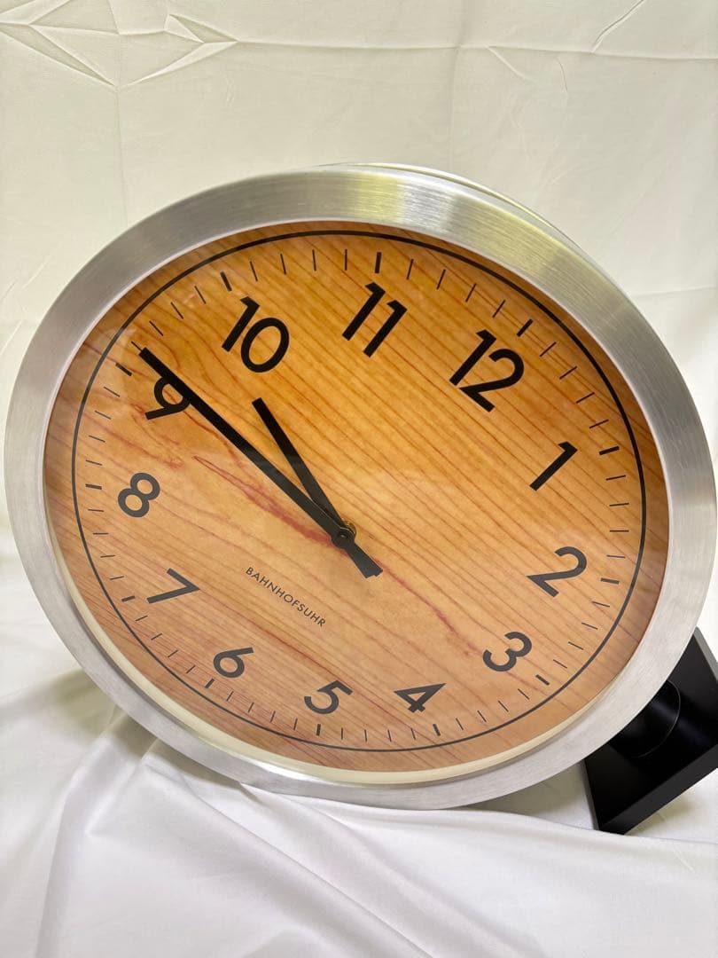 【新品未使用】インターフォルム　フランクリントン　両面時計　壁掛け　置き時計