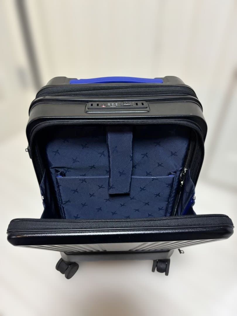 ANAオリジナル　フロントオープンキャリー　機内持ち込み可　美品