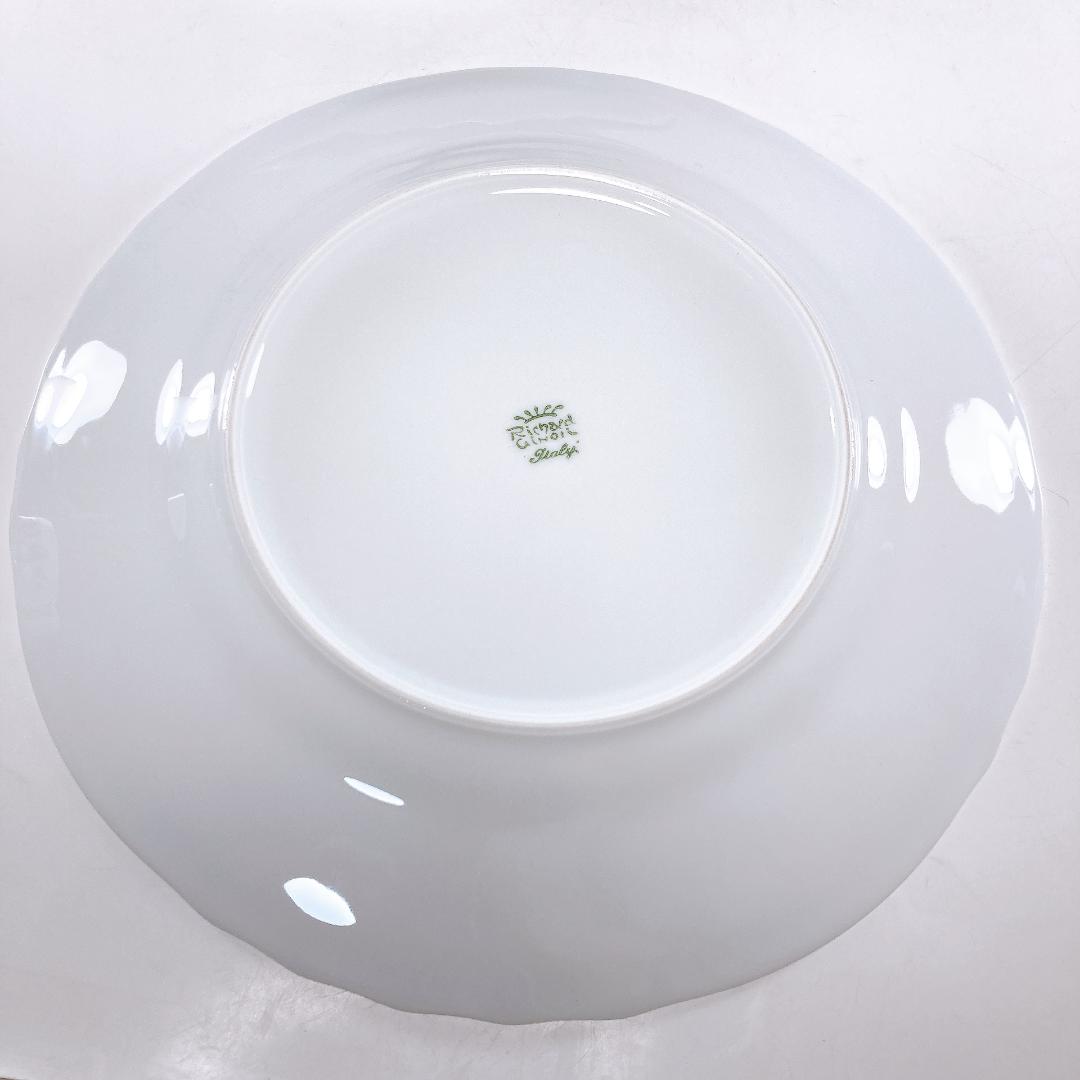 リチャードジノリ ベッキオホワイト プレート(26.5㎝) 4枚セット　☆