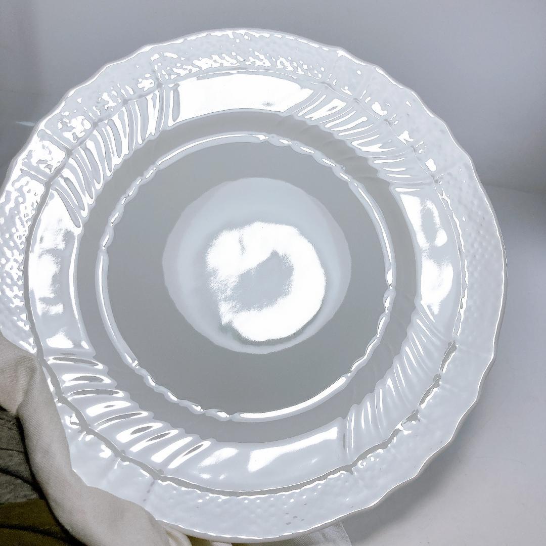 リチャードジノリ ベッキオホワイト プレート(26.5㎝) 4枚セット　☆