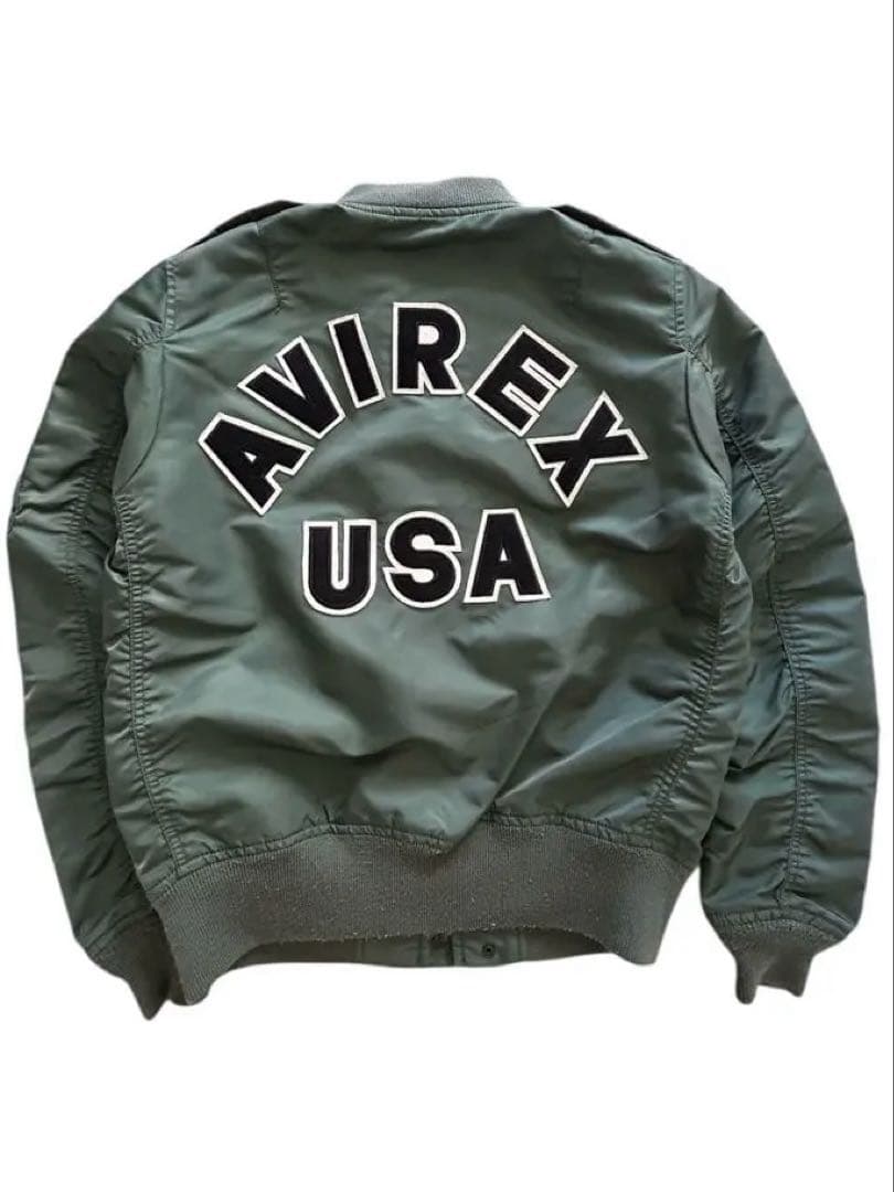 AVIREX MA-1 フライトジャケット オリーブグリーン　Lサイズ
