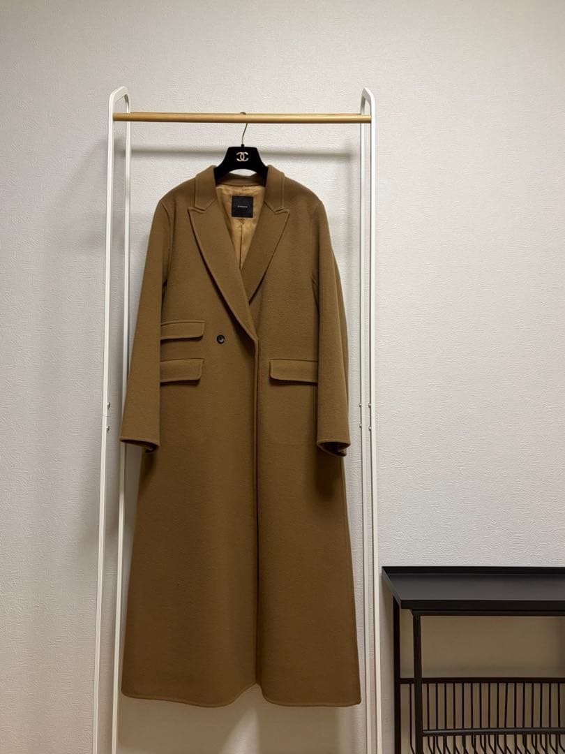 anuans リバーロングダブルポケットチェスターコート