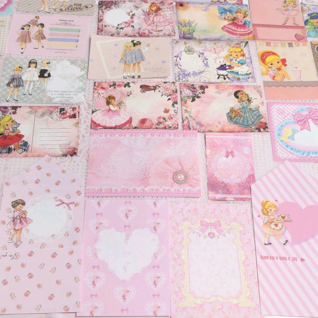 みぃこちゃん様ご確認用♥新作ガーリーレトロガール♥可愛いバラメモ♯611