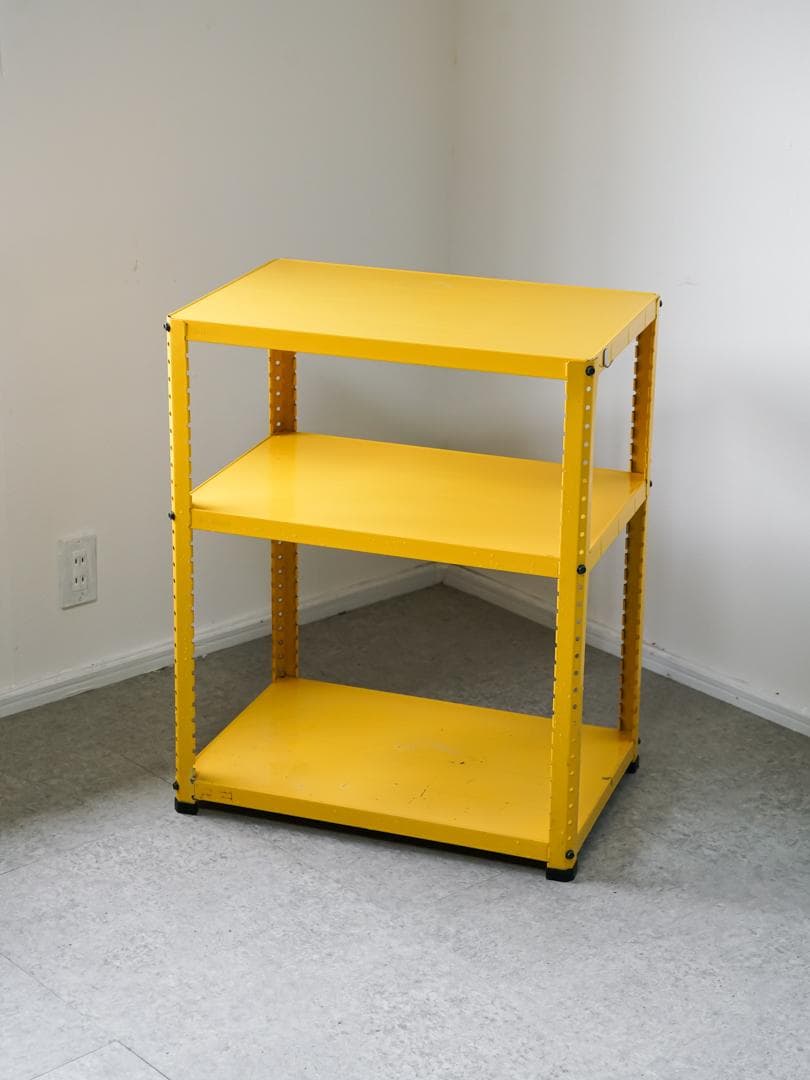 vintage メタル スチールラック 収納棚 レトロポップ インダストリアル