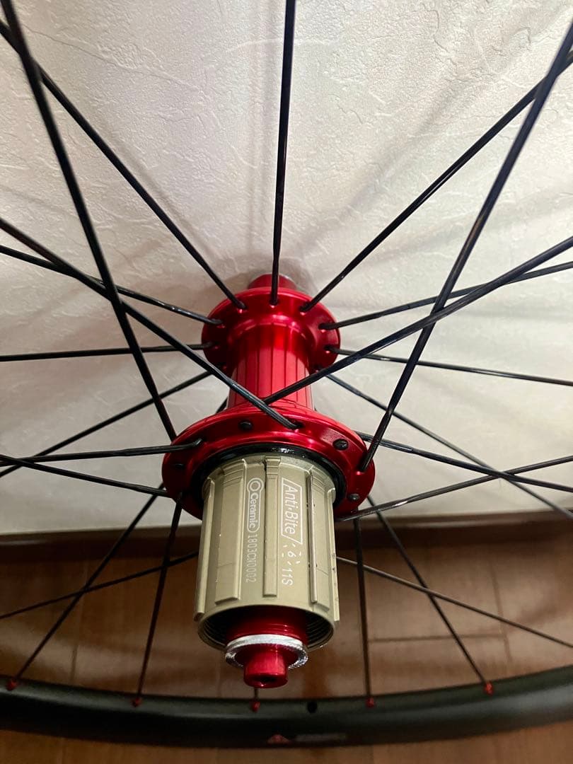 軽量LWCホイール SL 50mm クリンチャー リム 前後1401g【良品】