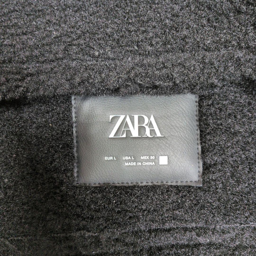 ザラ ZARA レディース フェイクムートン ダブルライダースジャケット　肉 厚