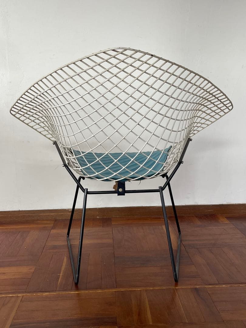 Knoll ヴィンテージ ハリーベルトイア ダイヤモンド チェア シートパット付