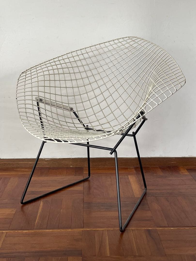 Knoll ヴィンテージ ハリーベルトイア ダイヤモンド チェア シートパット付