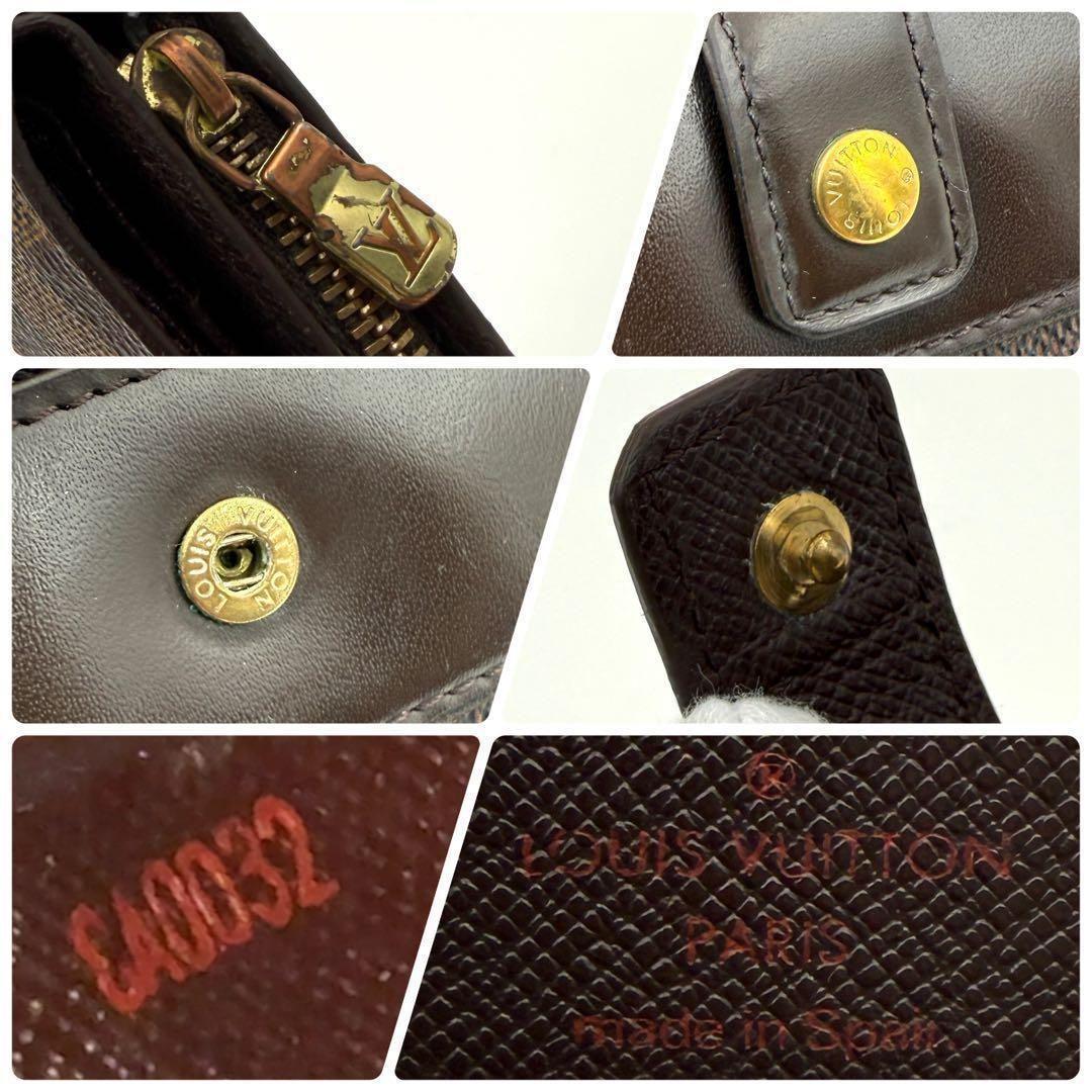 ぽにー様　ルイヴィトン ダミエ コンパクトジップ ラウンドファスナー #230
