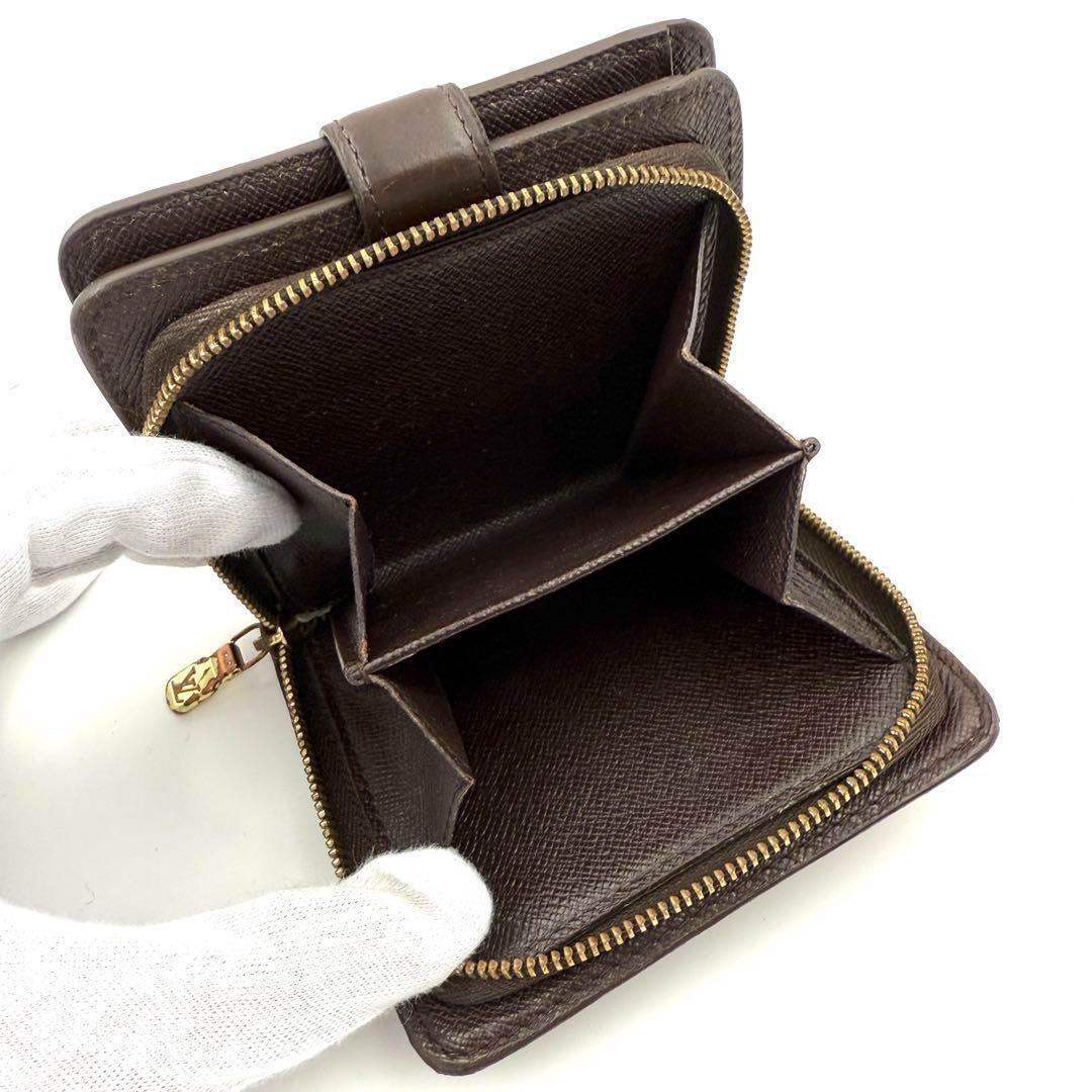 ぽにー様　ルイヴィトン ダミエ コンパクトジップ ラウンドファスナー #230