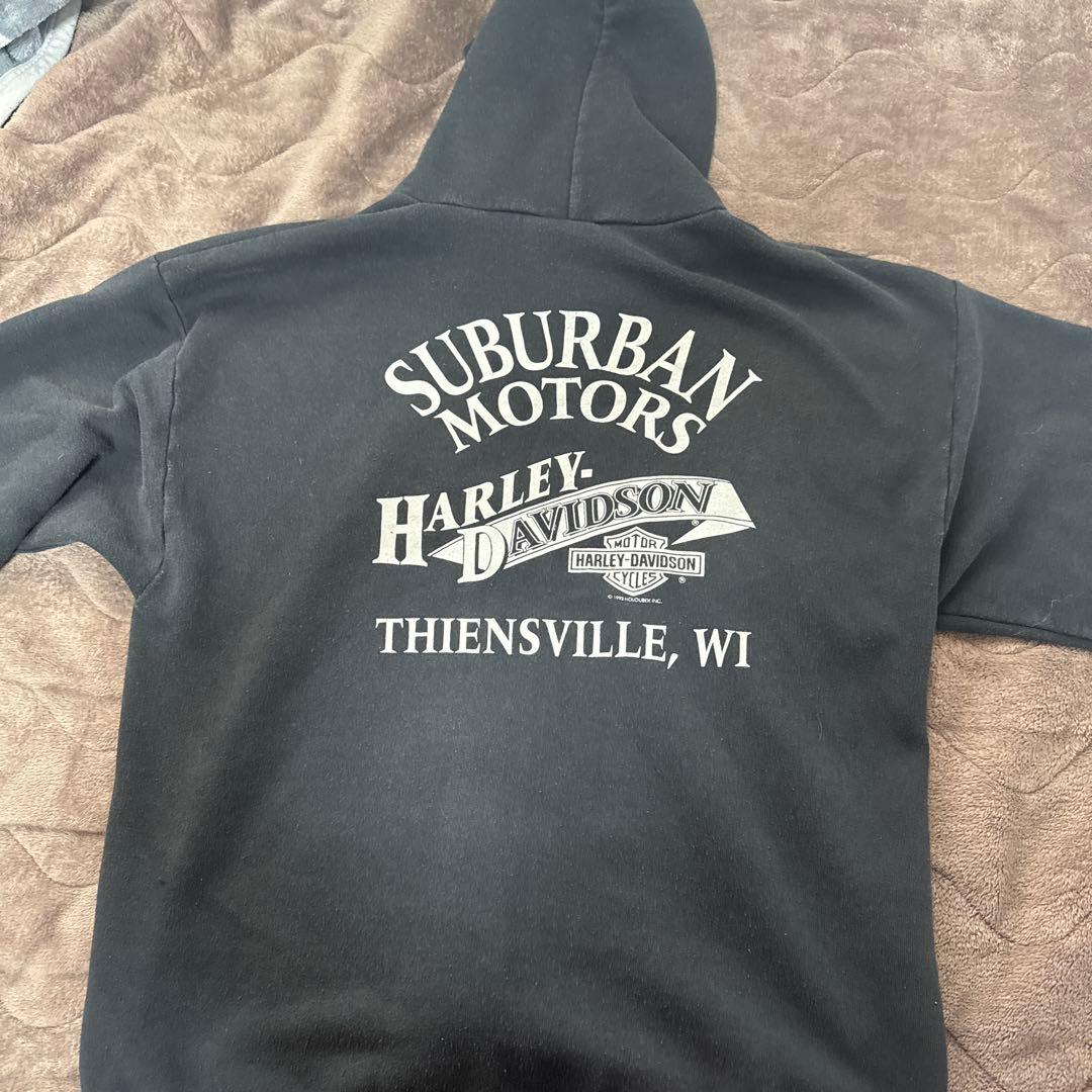 S*2様 Harley-Davidson ジップパーカー L黒 USAディーラー