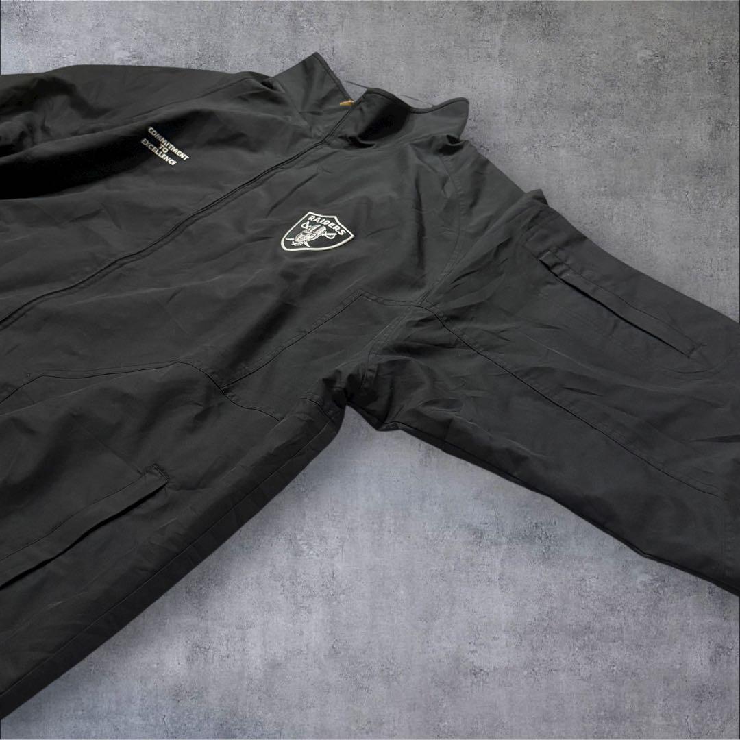 Reebokリーボック × RAIDERSレイダースNFLナイロンジャケット
