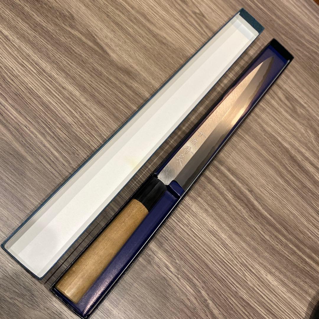 堺刃物守勝本鍛錬青紙2号柳刃包丁280ミリ水牛柄本霞研磨