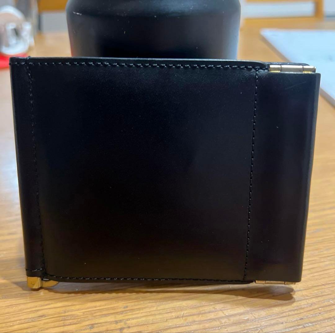 SLOW&CO 黒 レザー 二つ折り財布