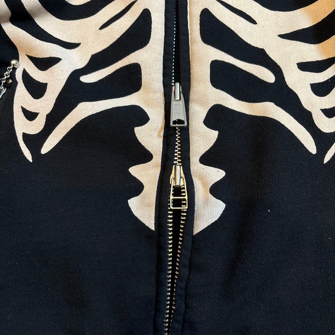 VANSON バンソン コットン シングルライダースジャケット スカル・ボーン