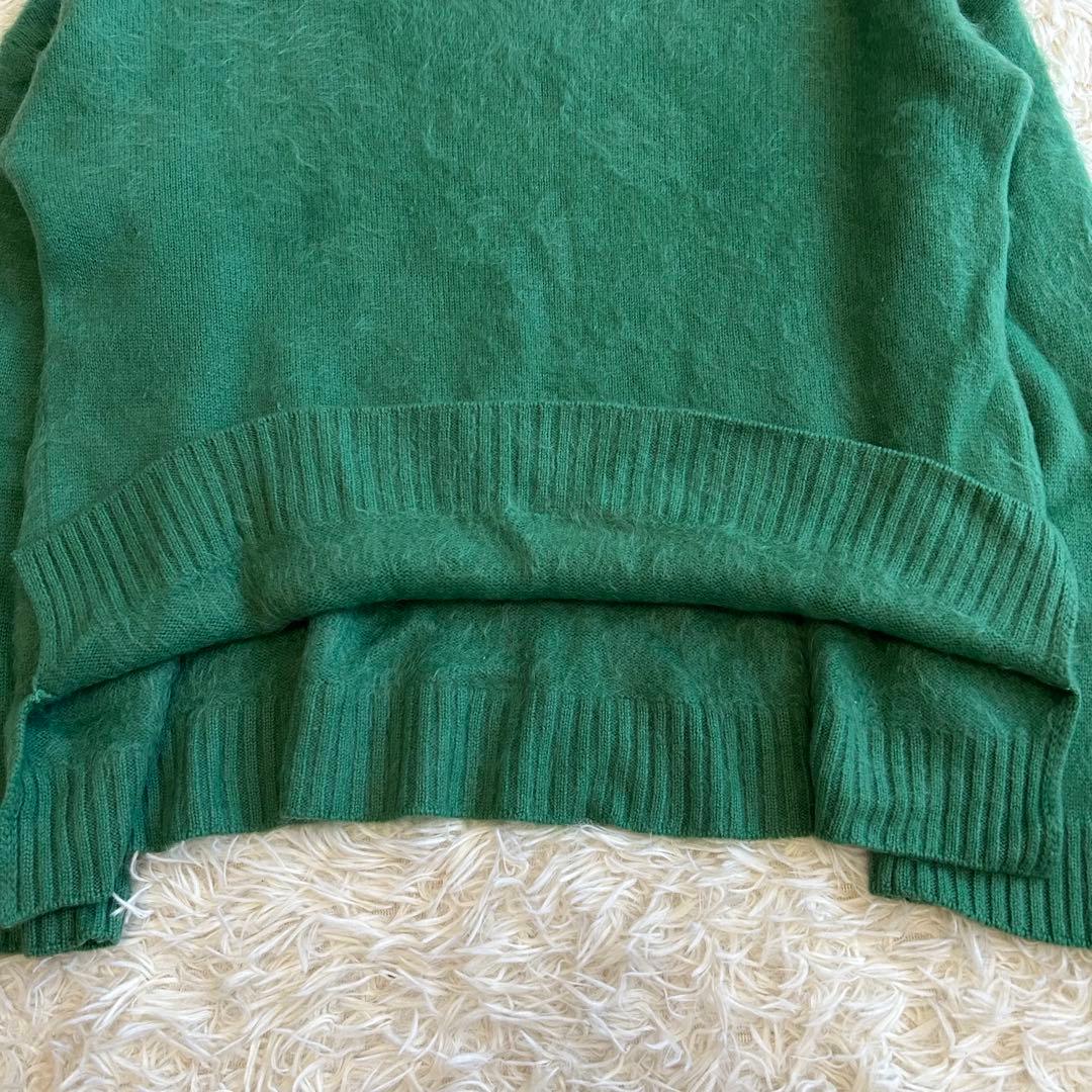 ドゥロワー Drawer 7G カシミヤ100% ニット クルーネック シャギー