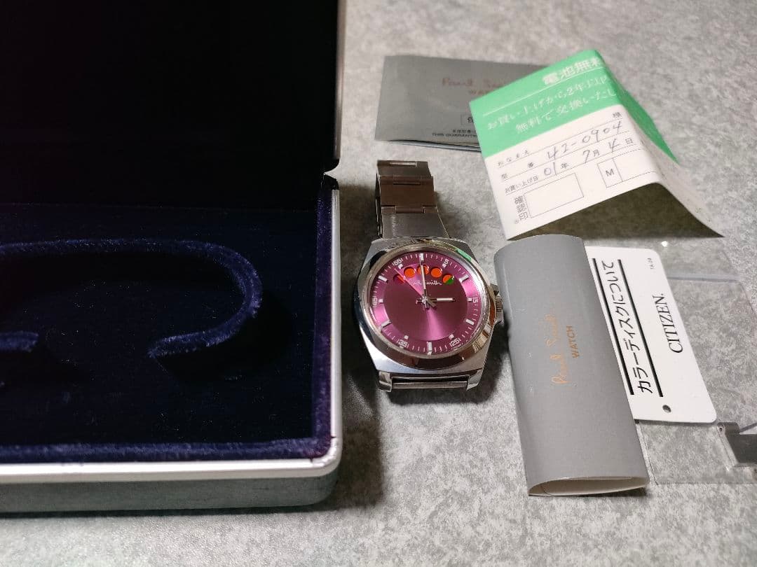 ポールスミス　ファイブアイズ　ピンクパープル　メンズ