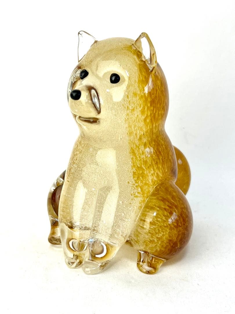 ガラス 犬 戌 柴犬 作家さん手作り
