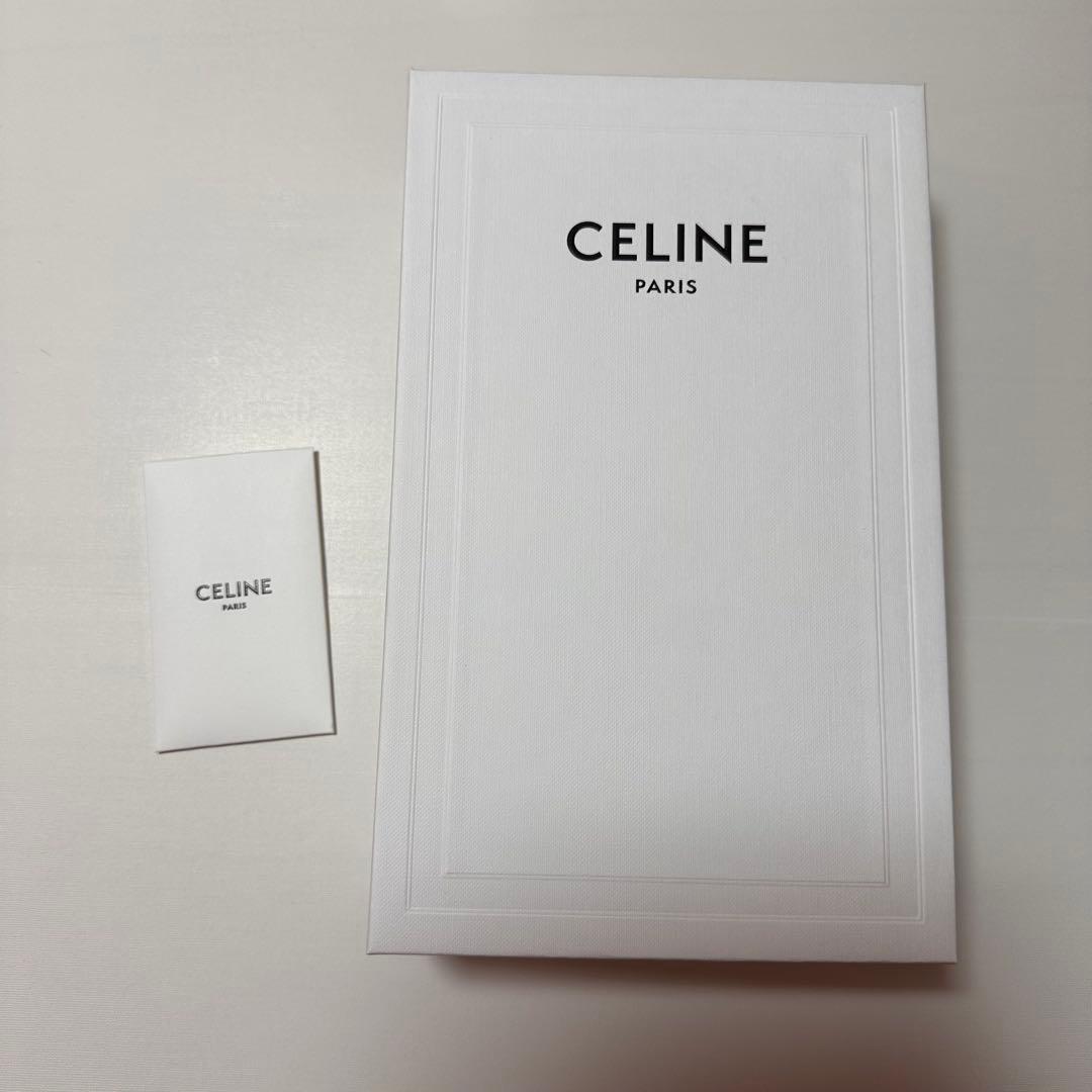 【正規店購入・付属品完備】CELINE セリーヌクロコ型押し 長財布 未使用品