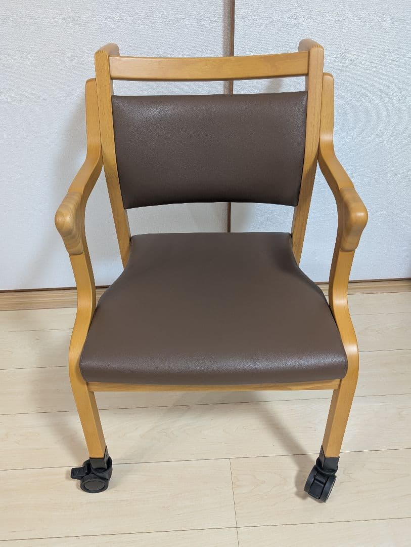 美品　貞苅椅子製作所　介護チェア　Care-118-AC キャスター付