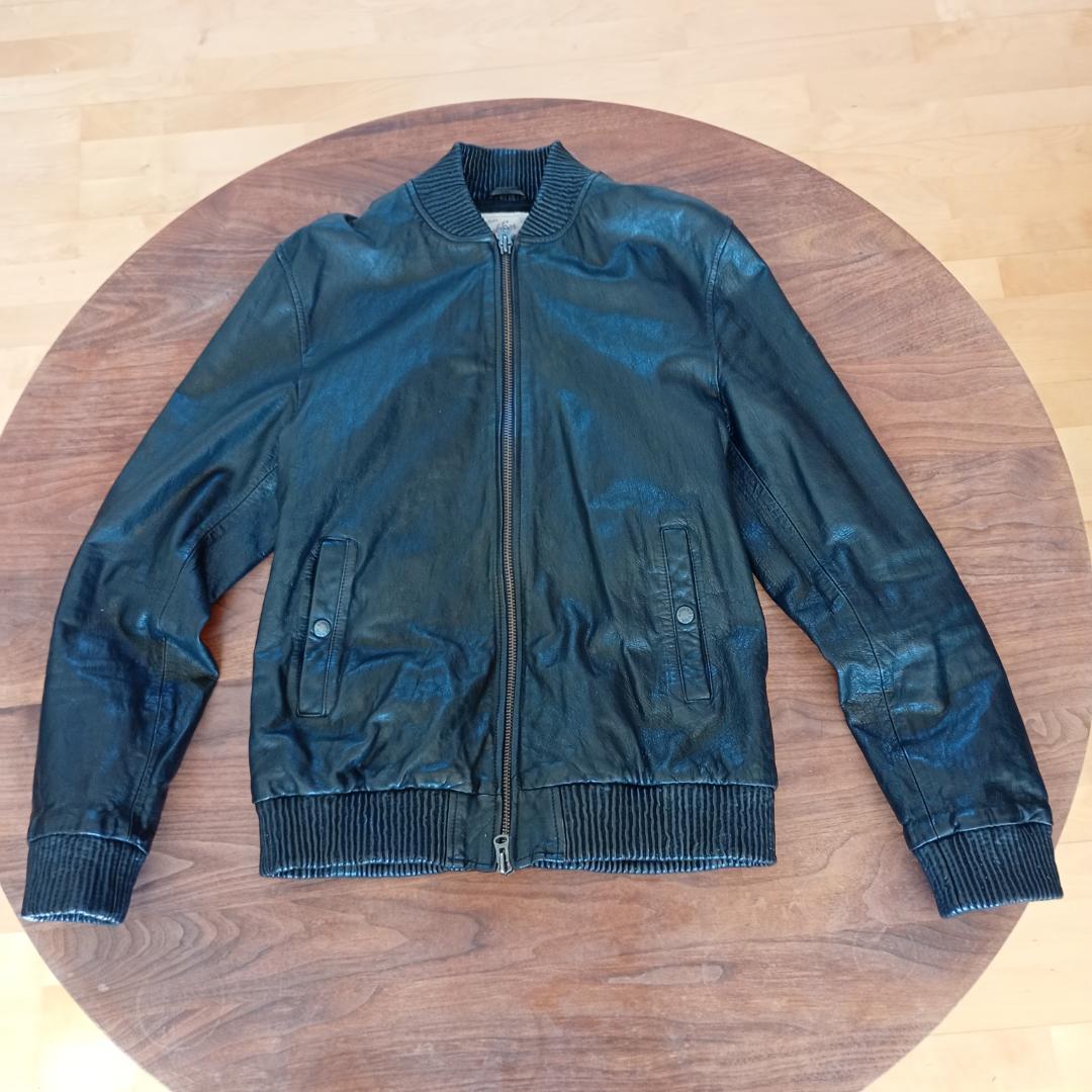 AVIREX◆レザージャケット・ブルゾン/XL/山羊革/6131016