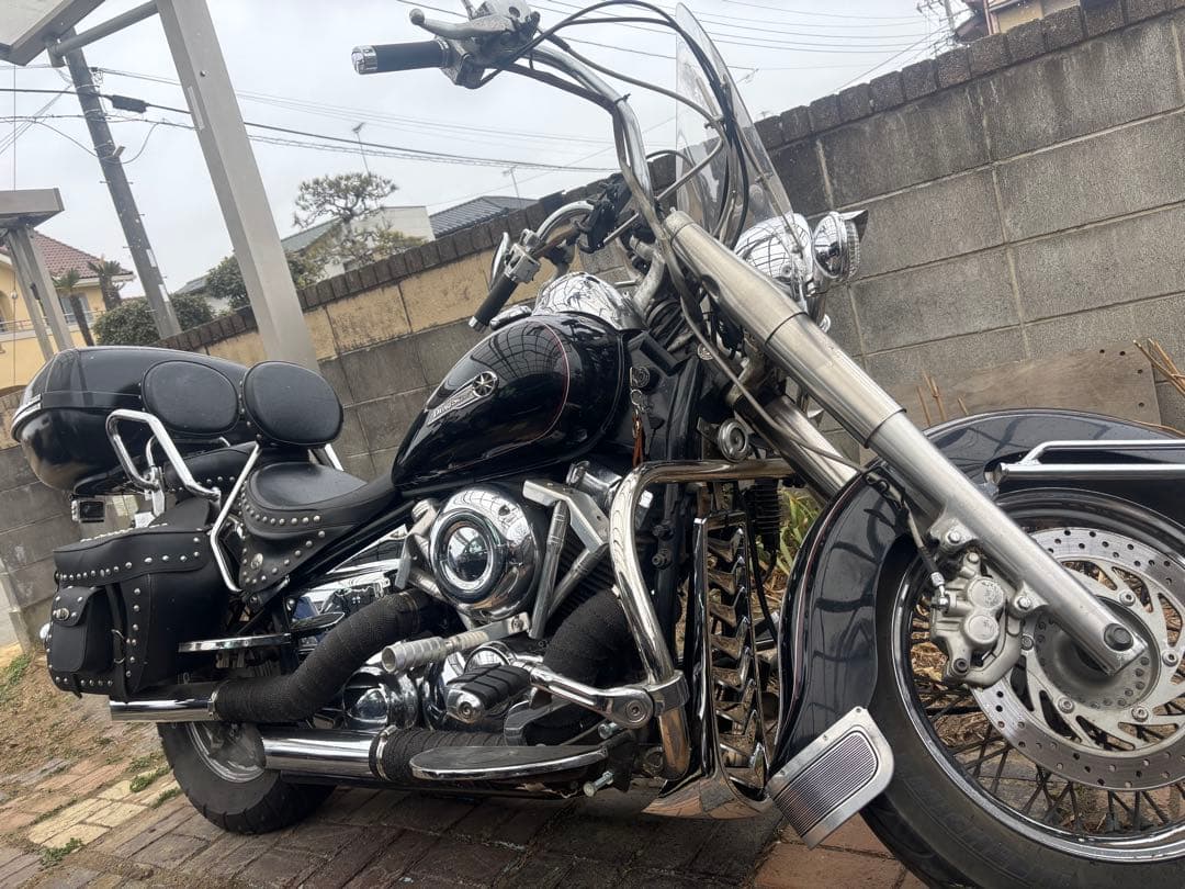 ドラッグスター400 クラシック　アンダーカウル　メッキ　チンスポ