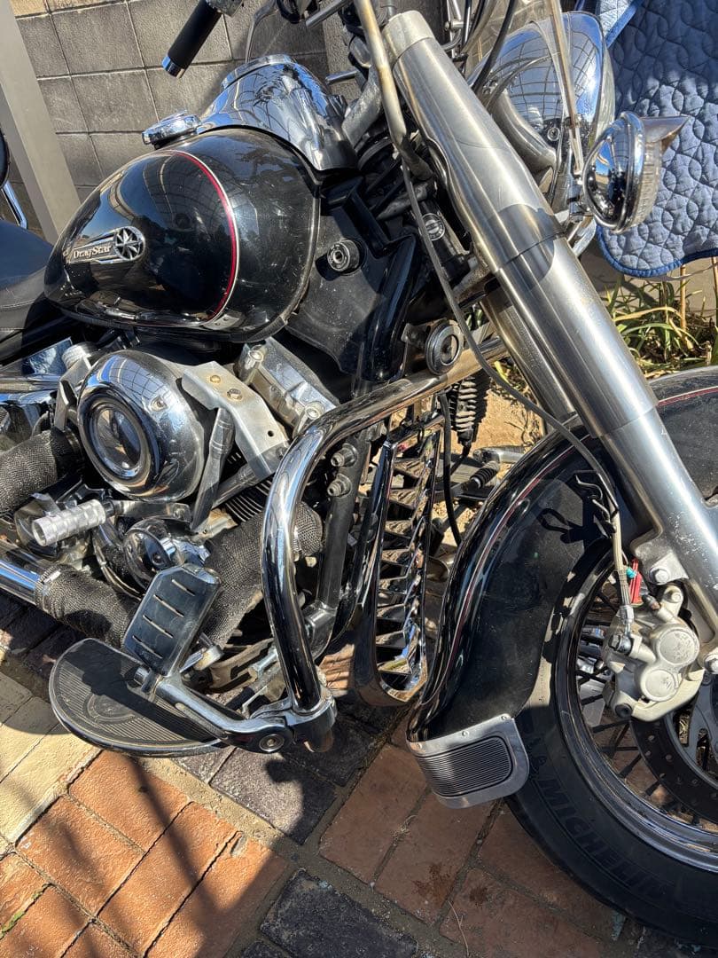 ドラッグスター400 クラシック　アンダーカウル　メッキ　チンスポ